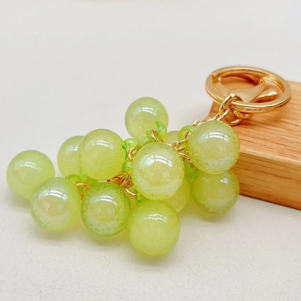 Green Grape purse charm with gold clip